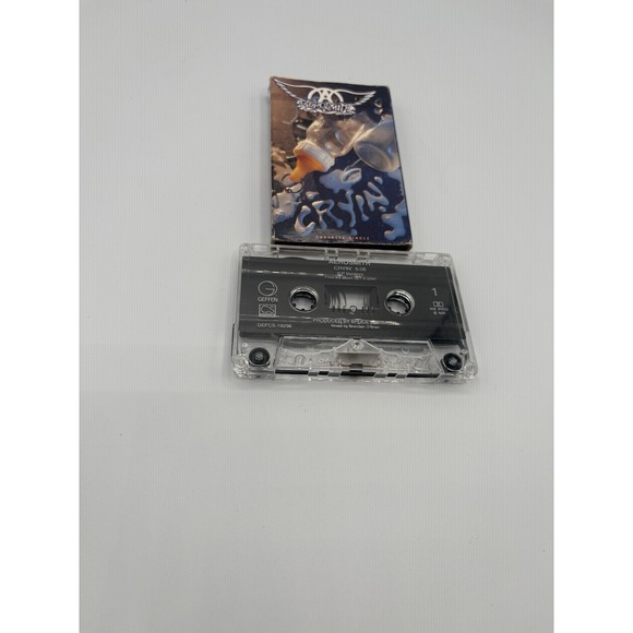 AEROSMITH‎  Cryin' / Walk On Down  cassette single - Picture 3 of 4